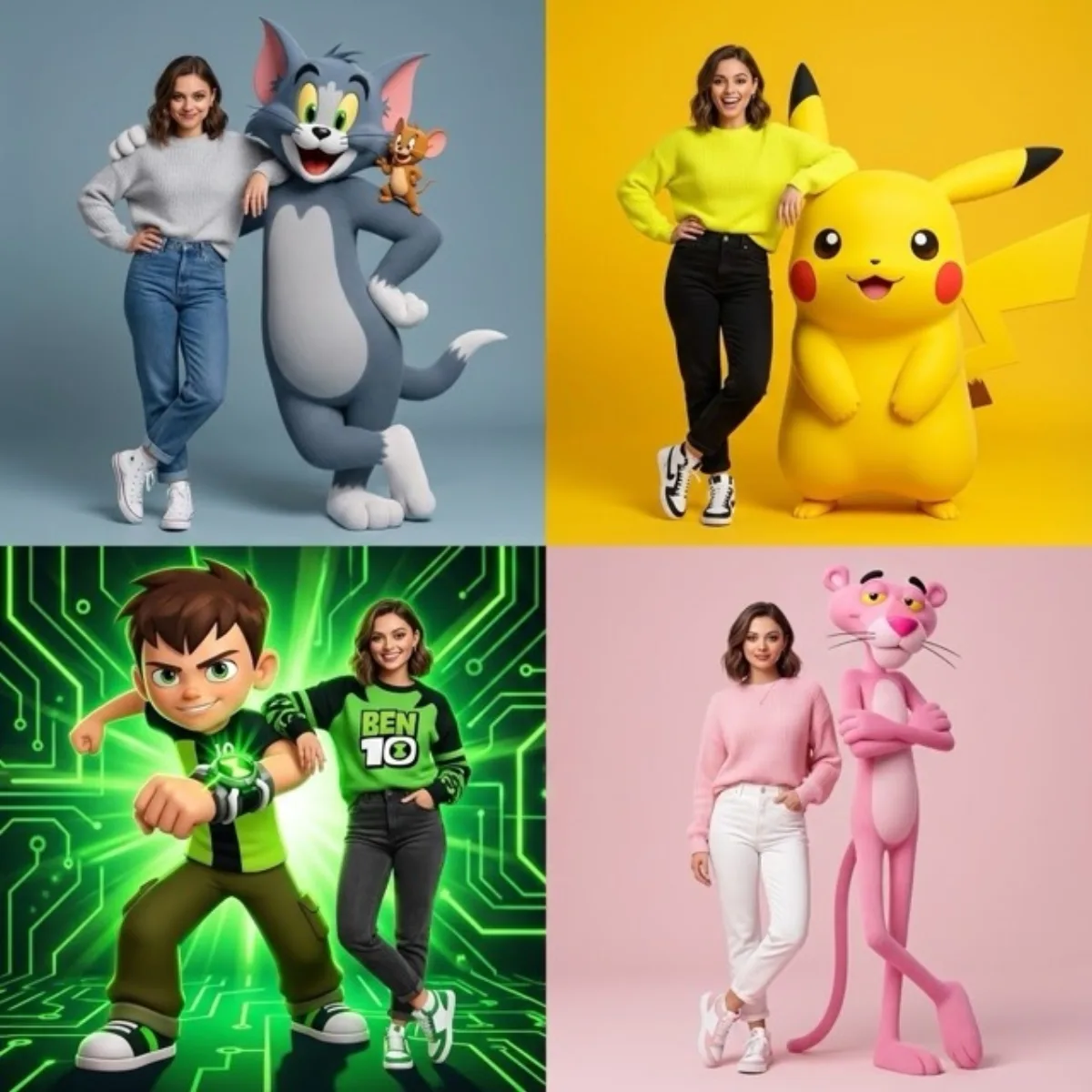 超写实3D卡通人物时尚大片