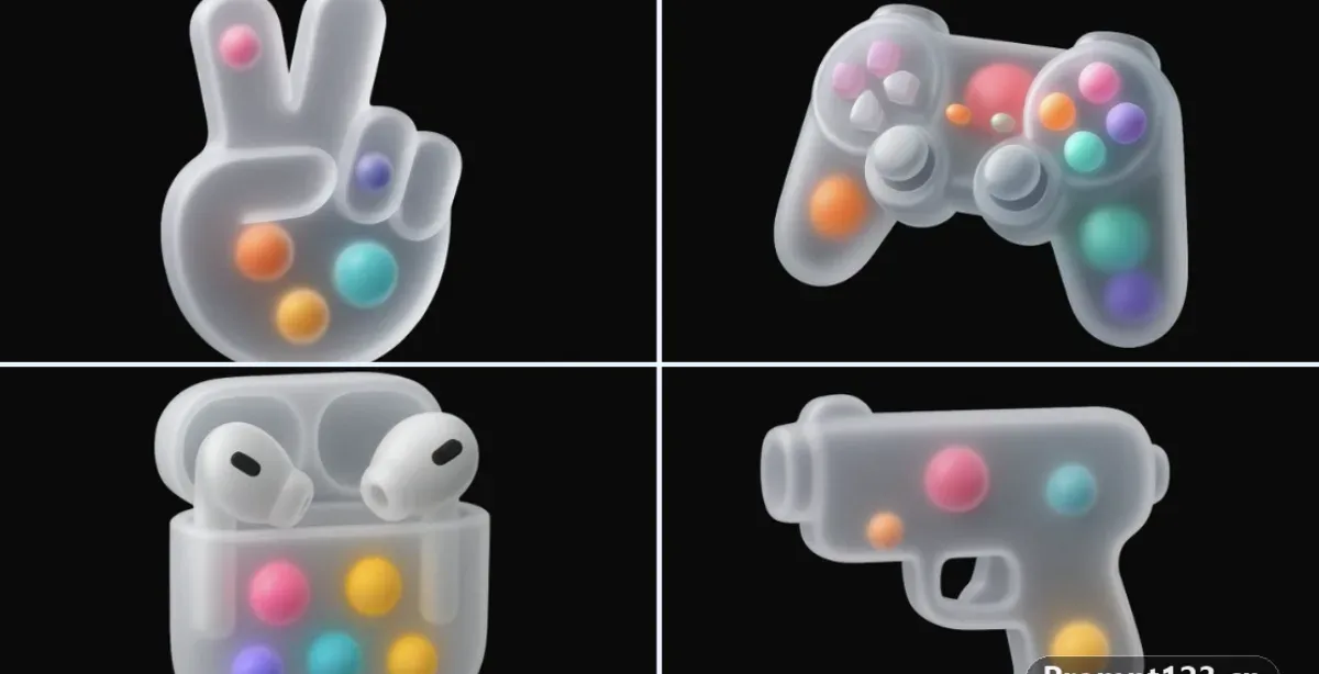 Studio-Grade Frosted Bubble 3D Icons