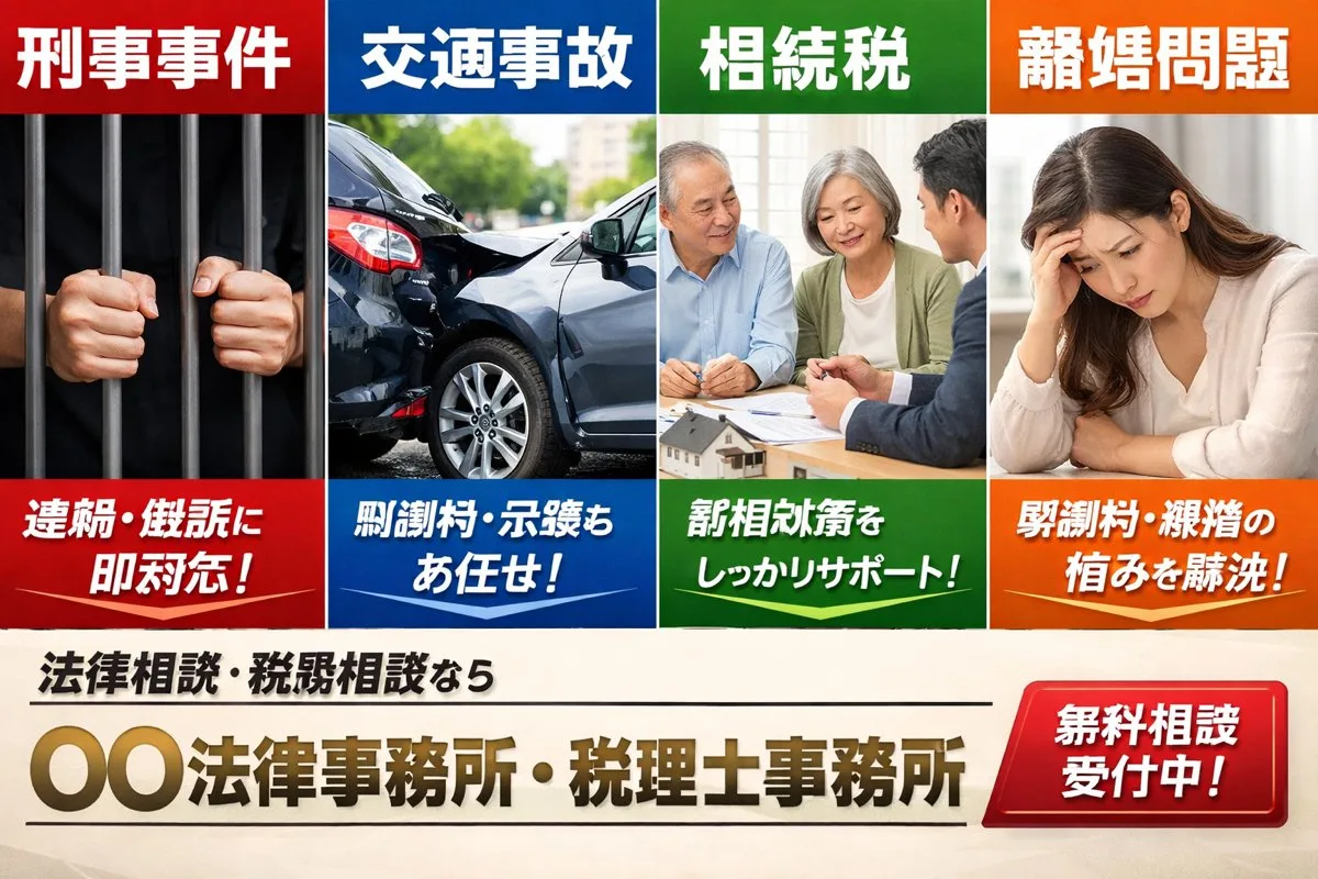 日本法律服务着陆页横幅