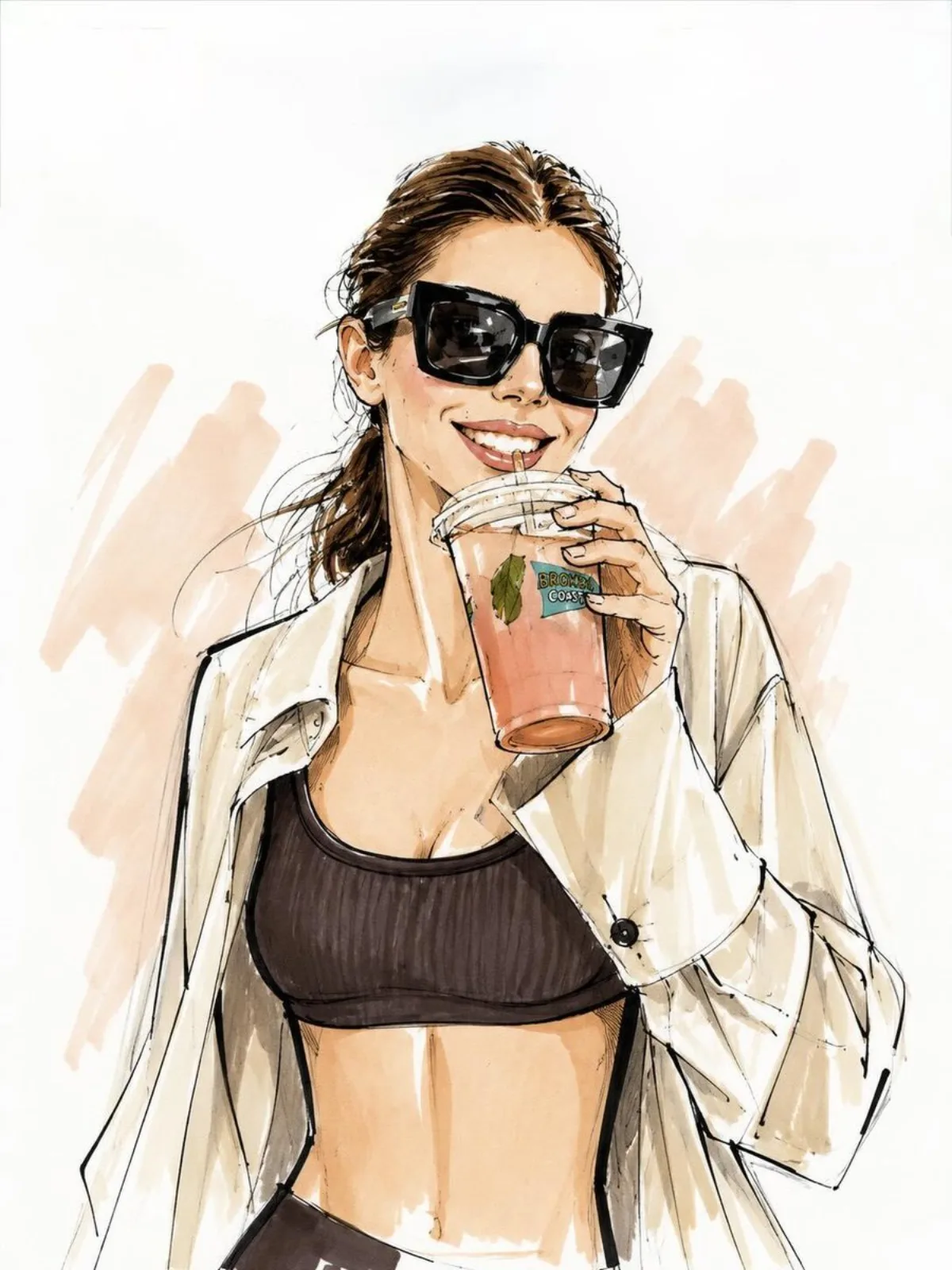 Vogue风格时尚插画