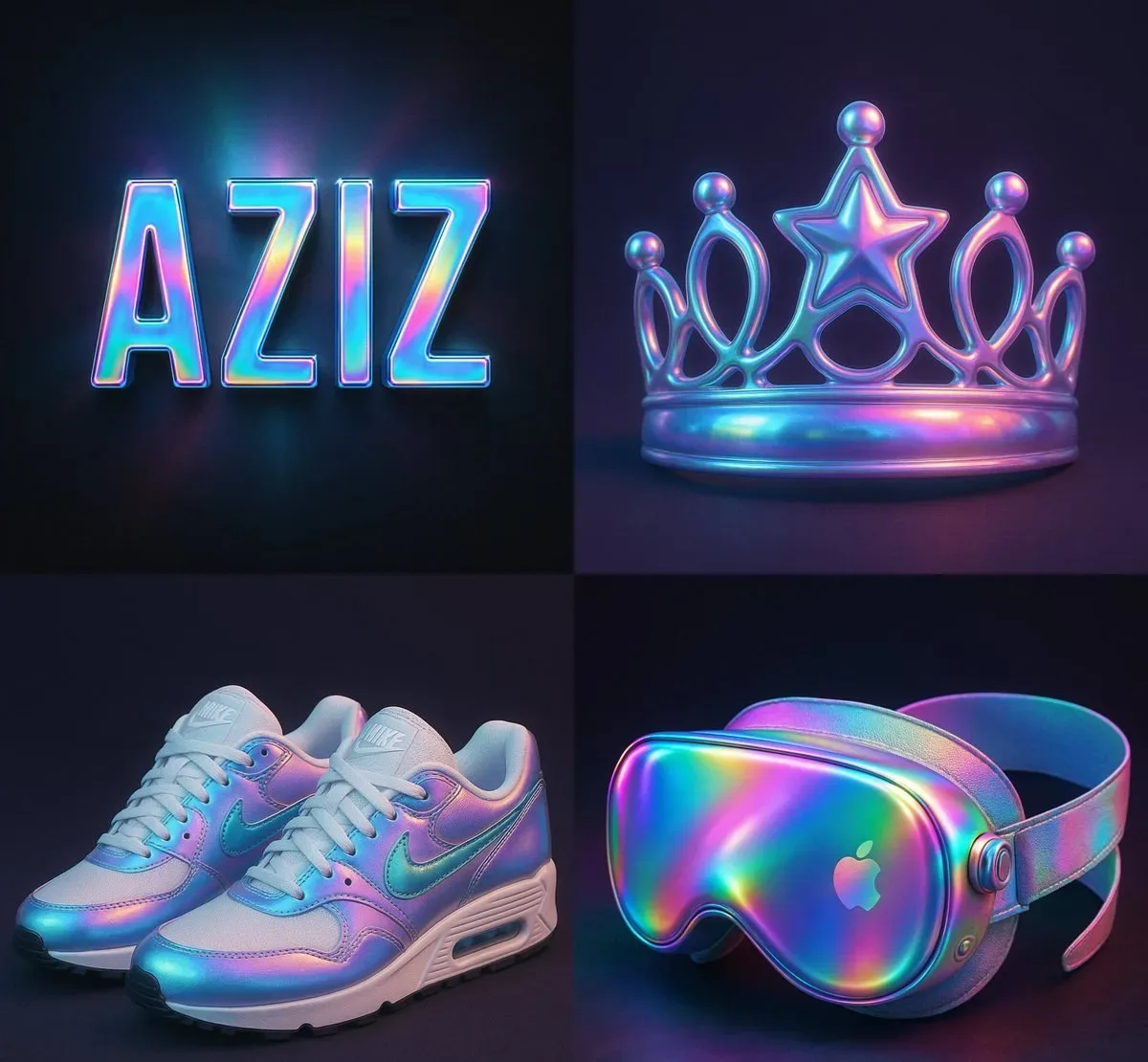 Apply A Holographic Overlay Effect On [SUBJECT/TEXT] — Fantastical Rai