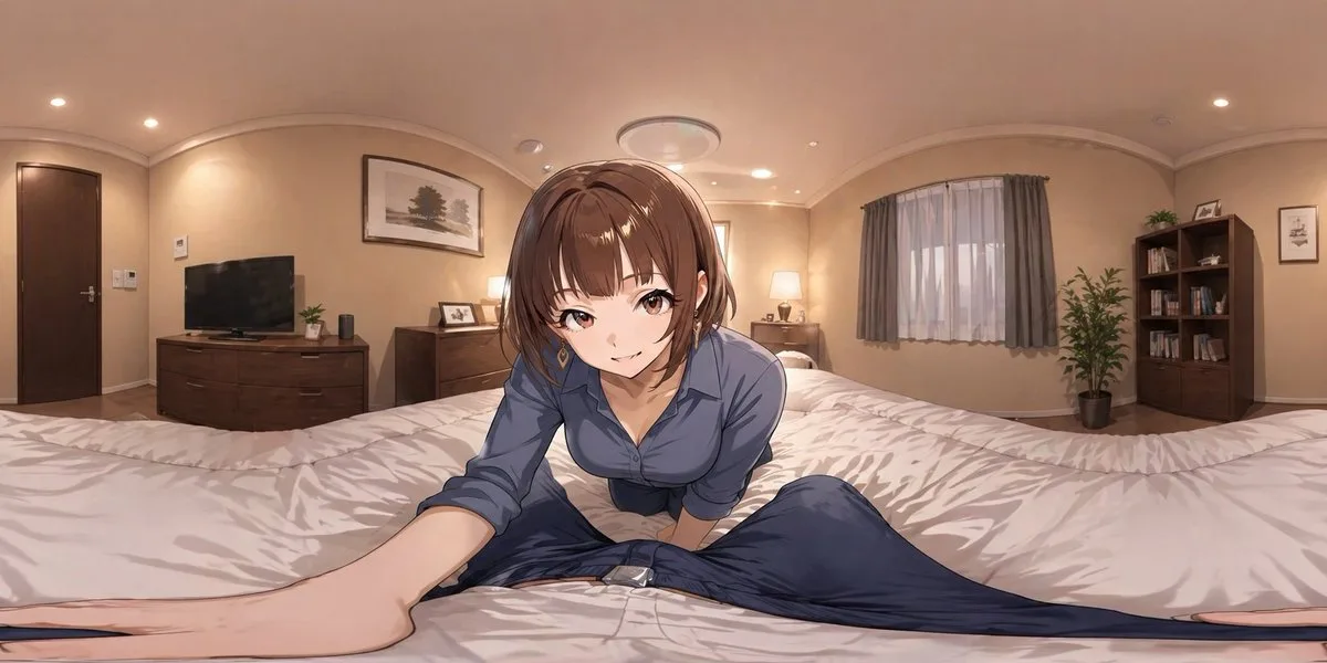 动漫VR卧室邂逅