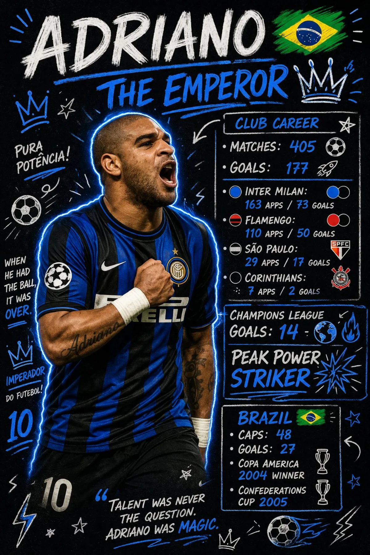 Scrapbook Doodle-style Football Poster Of [PLAYER_NAME]