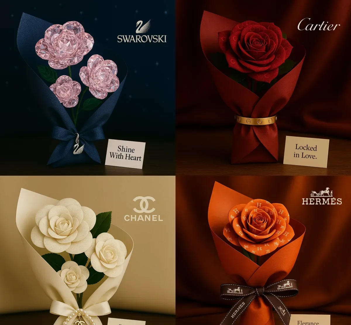 A Romantic Square-format Bouquet Inspired By [Brand Name]