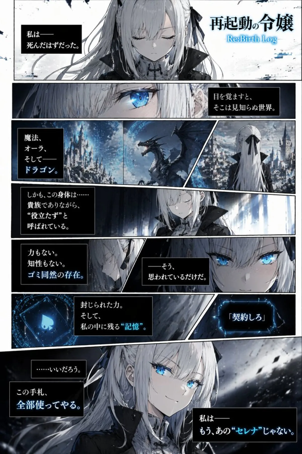 黑暗奇幻漫画页生成器