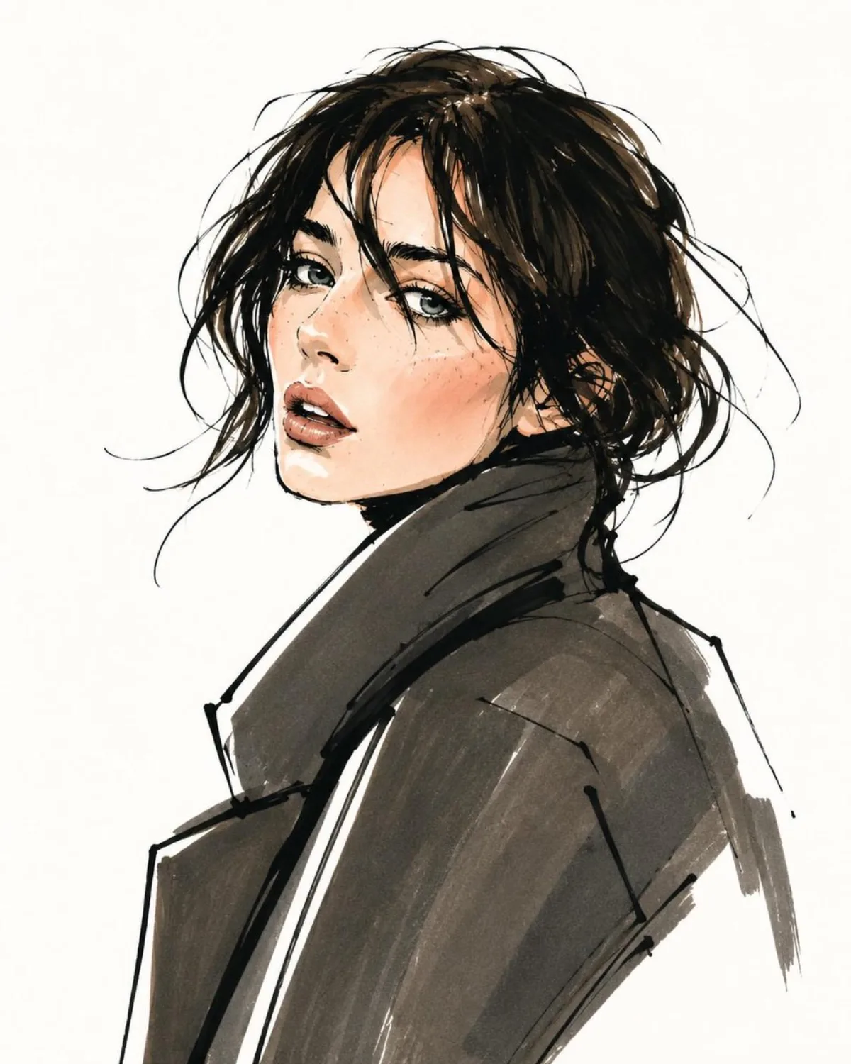 Vogue风格时尚速写