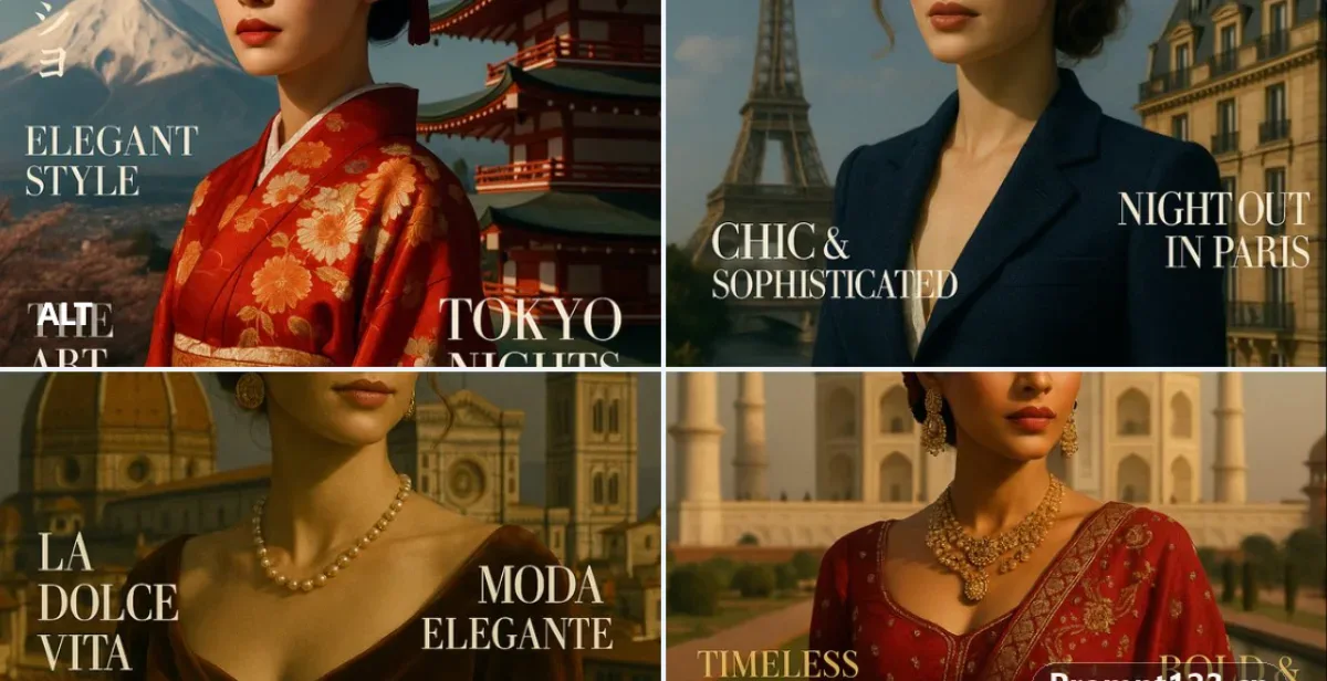 A Luxurious Fashion Magazine Cover Designed In The Style