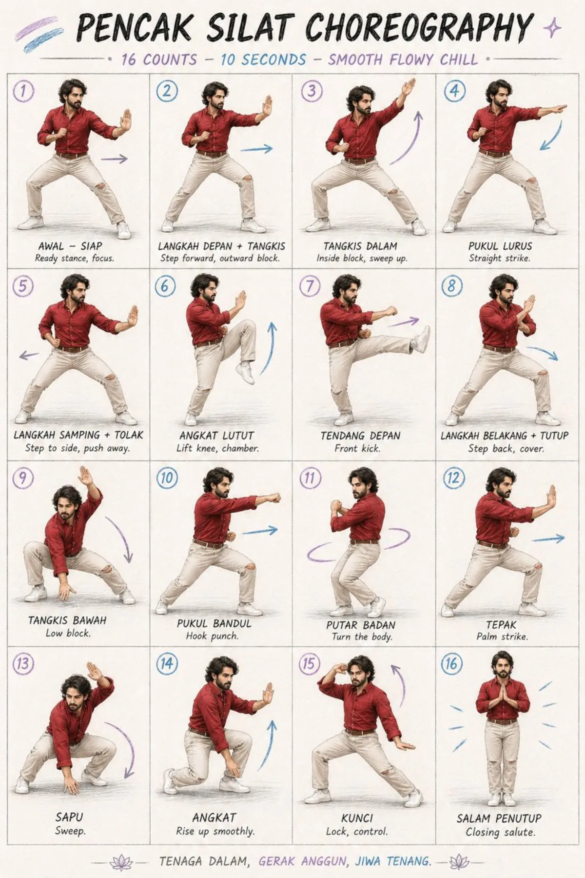 Martial Arts Choreography Poster