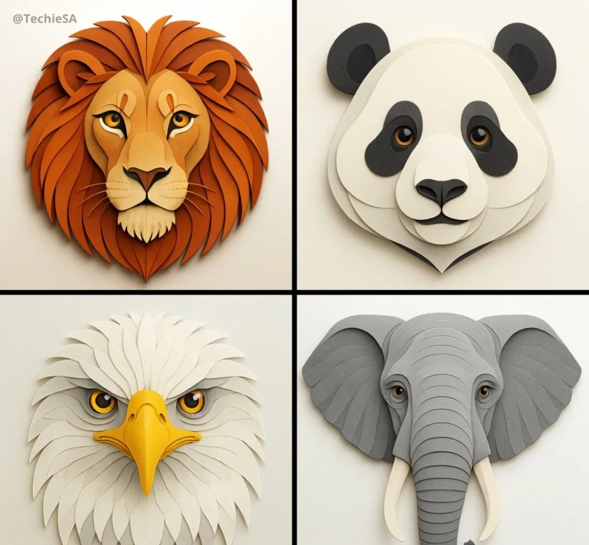 Geometric Portrait Of A [ANIMAL] Head In The Style