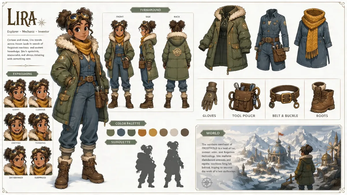 Lira Explorer Mechanic Character Sheet