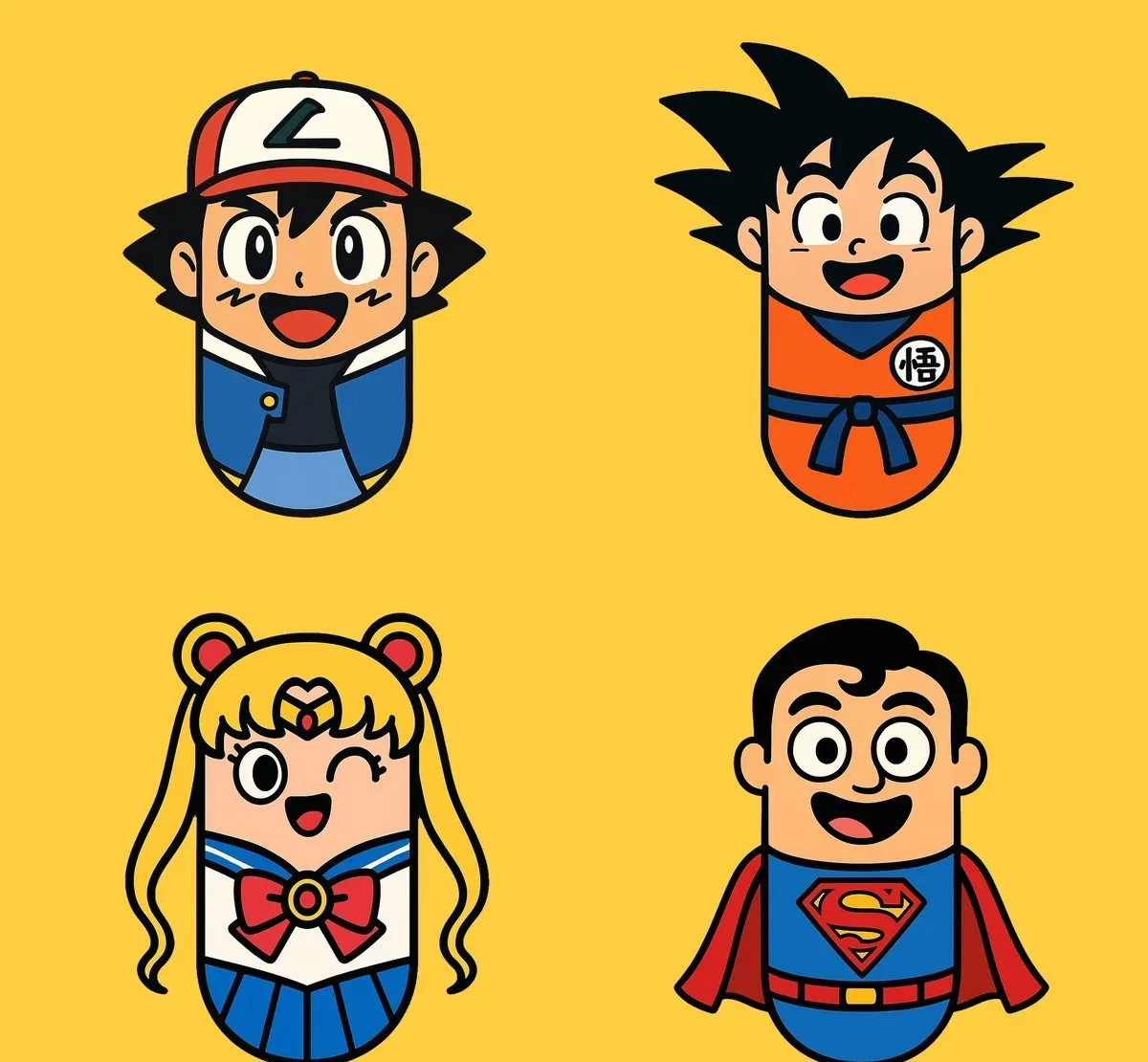 Stylized Cartoon Illustration Of [CHARACTER] Featuring A Smooth