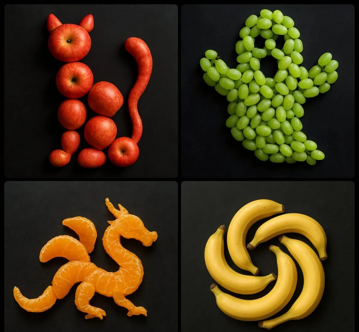 N Image By Arranging [NUMBER/AGGREGATE] Of [FRUIT] Strategically