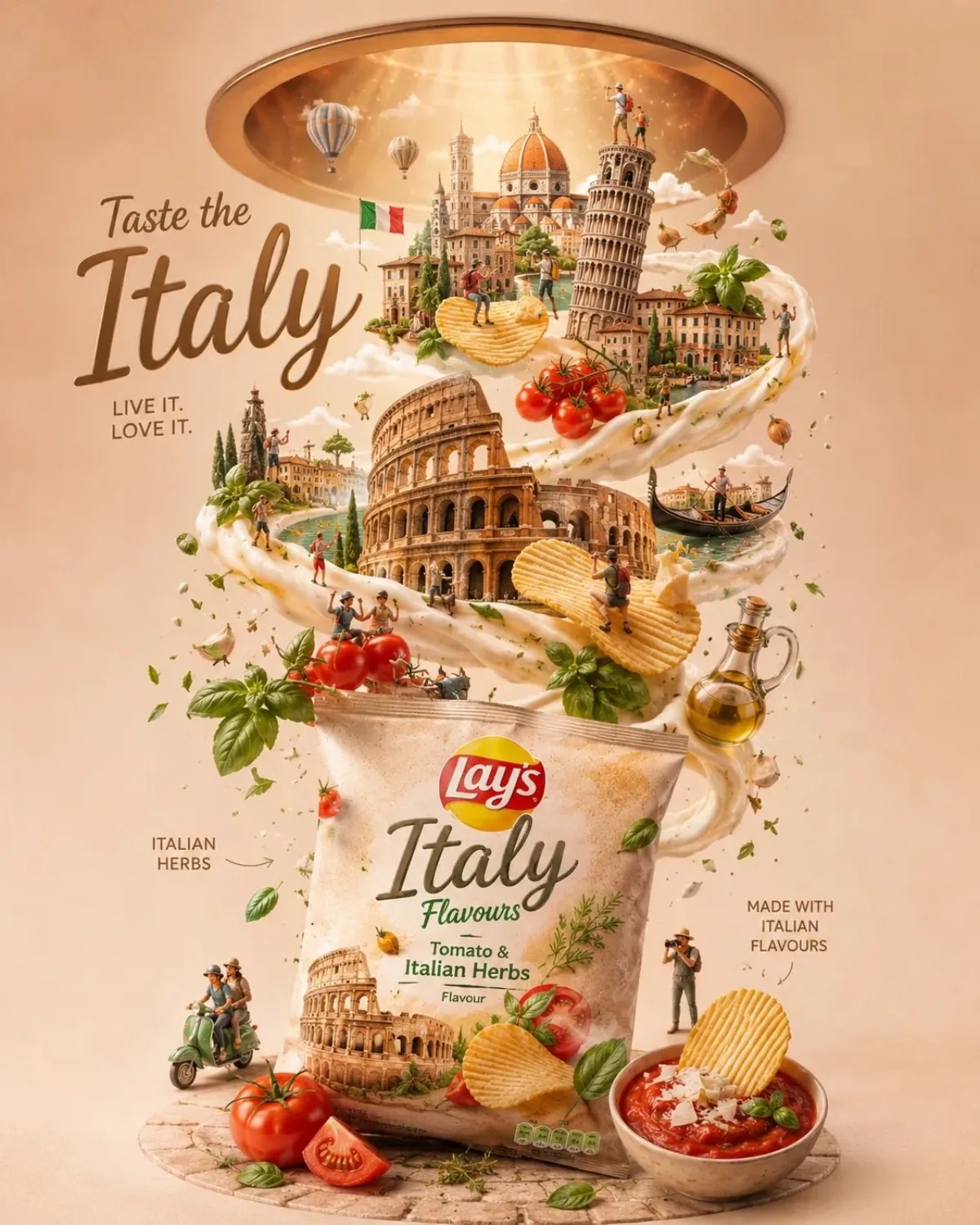 Ultra-detailed Premium Travel-food Advertisement Poster For [CITY/COUN