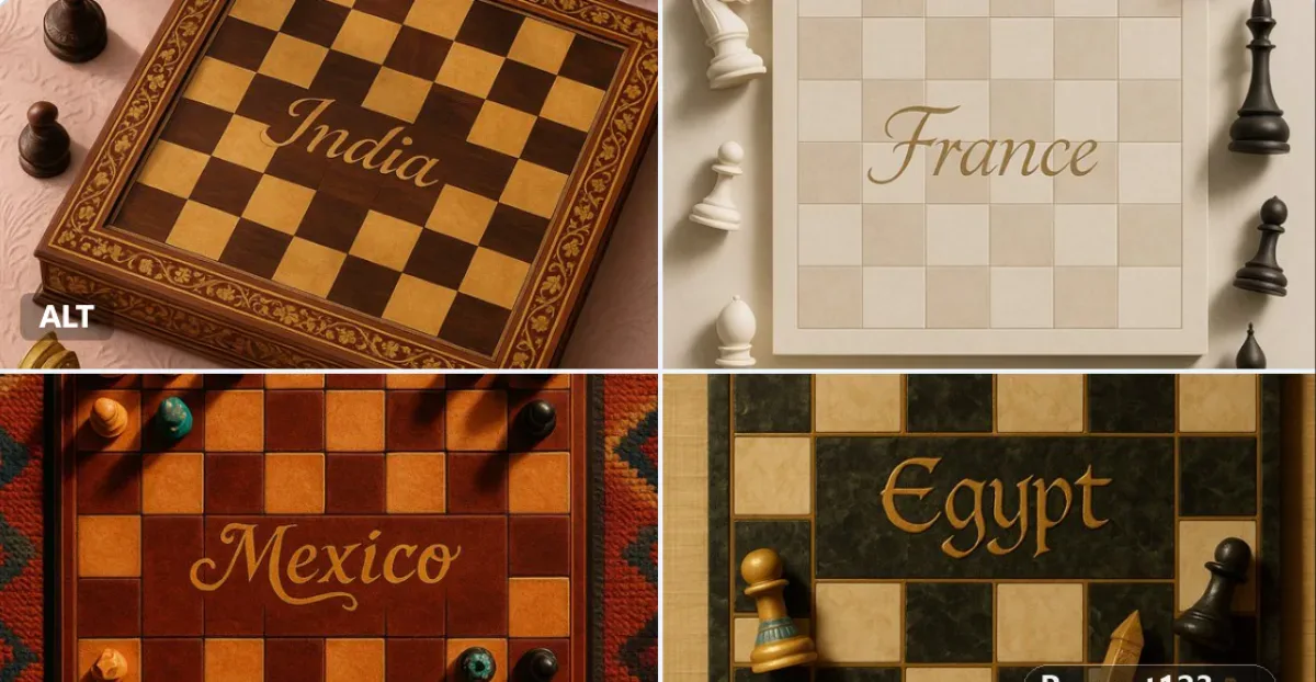 A Highly Realistic Vertical Photograph Of A Traditional Chessboard Vie