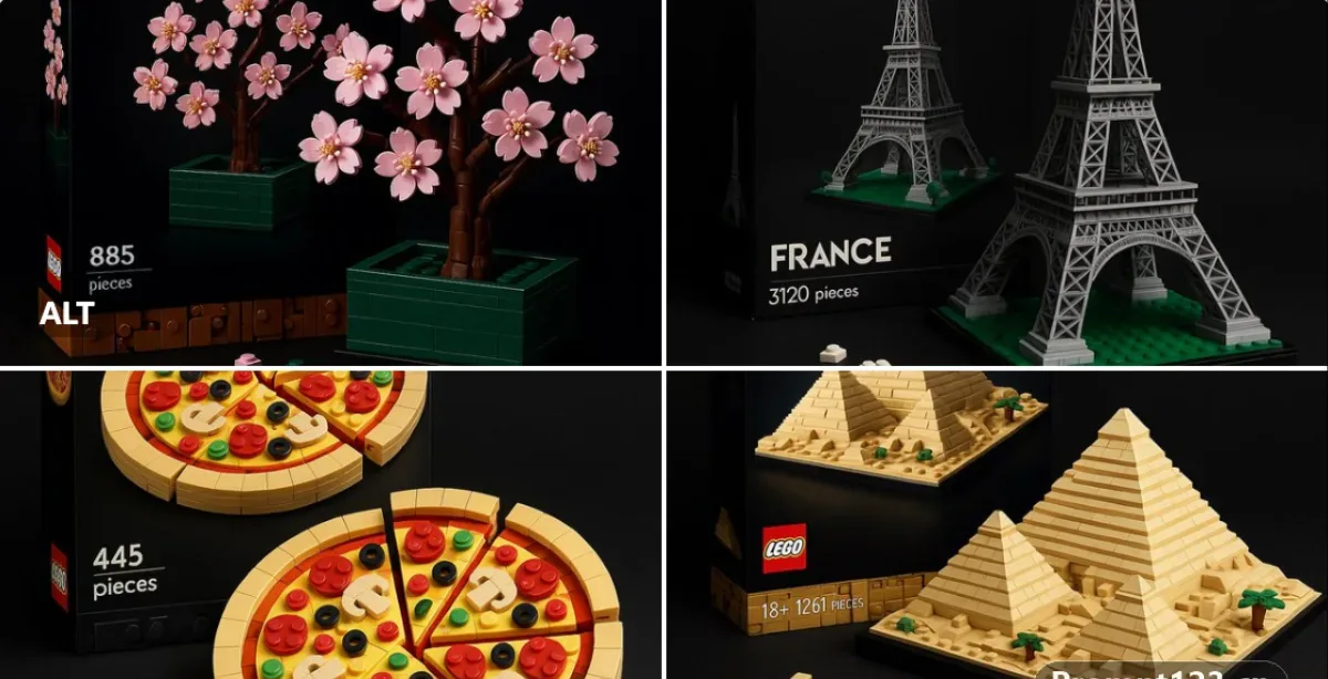 A Photorealistic LEGO-style Set Featuring [COUNTRY]’s National Treasur