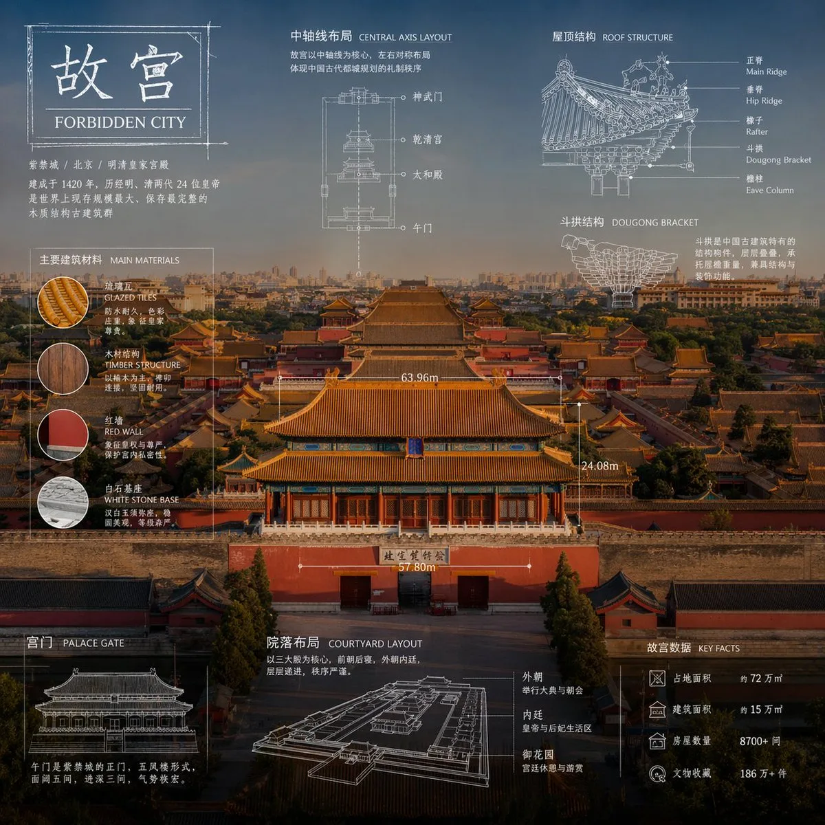 技术蓝图信息图风格