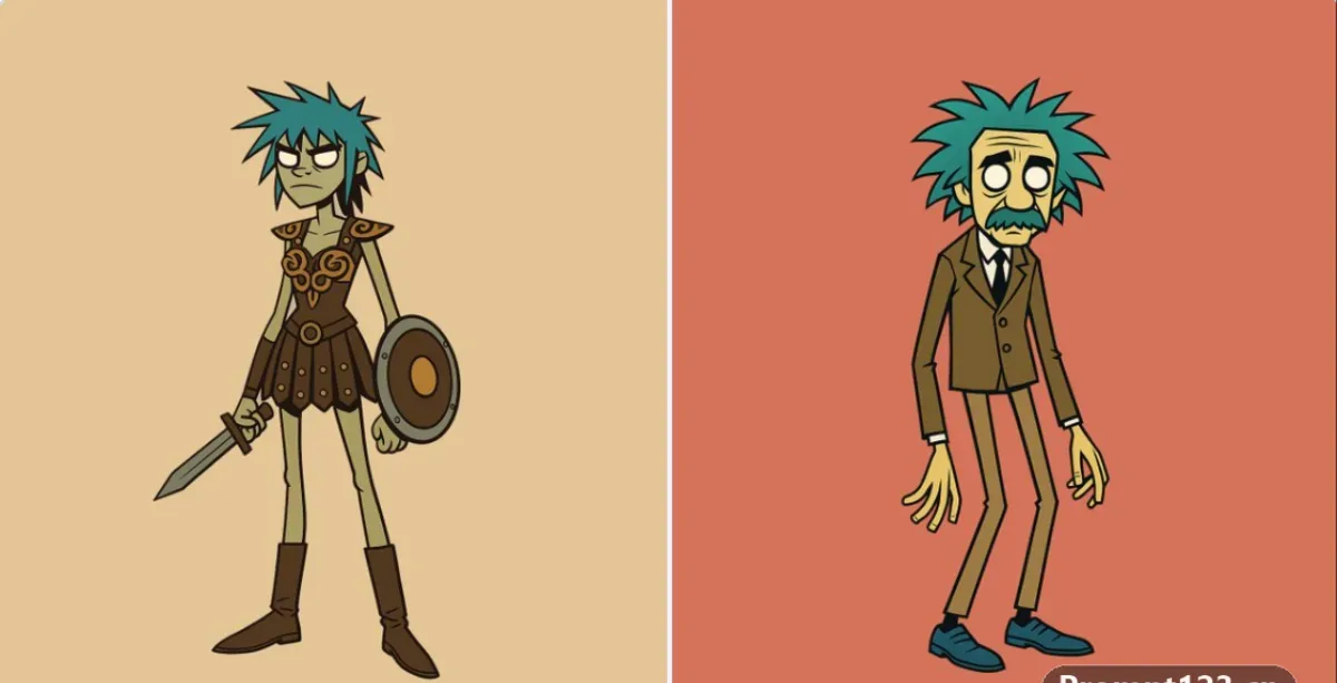 Gorillaz Style Character