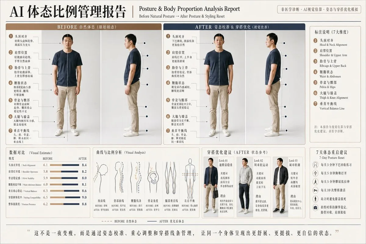 体态分析报告信息图