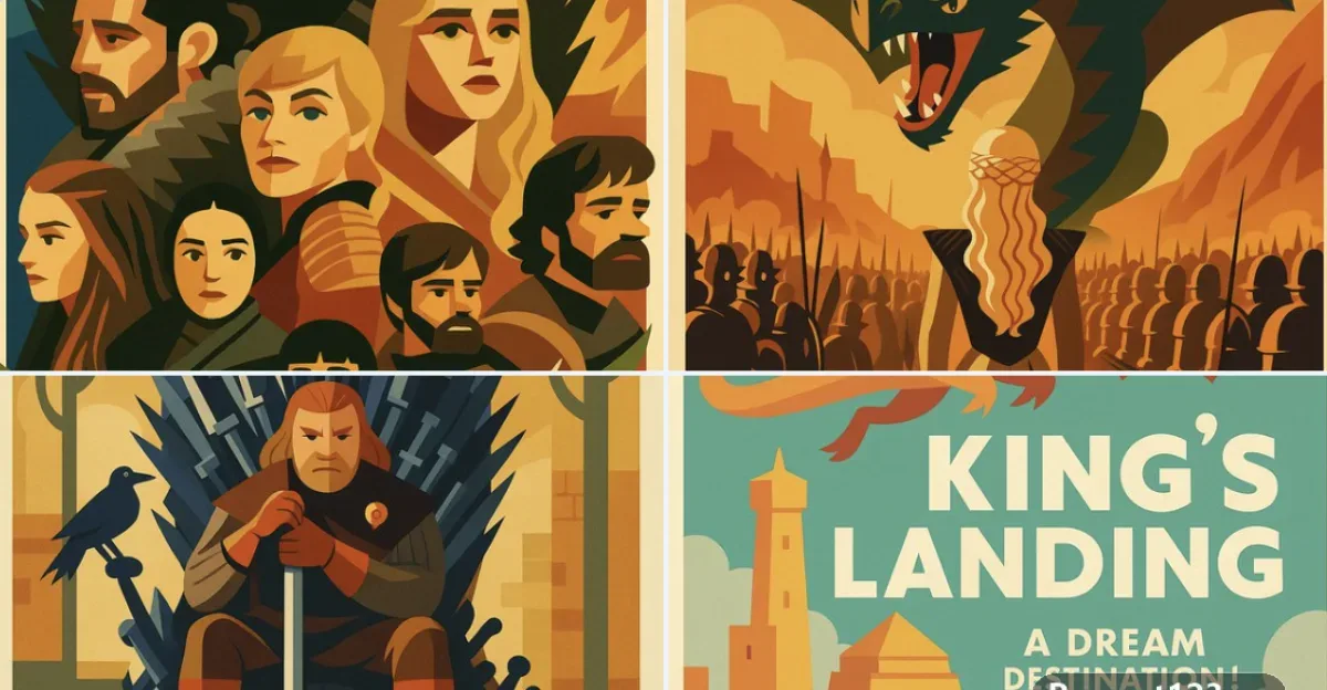 1950s Poster In The Style Of Mid-century Up-to-date Graphic Designers