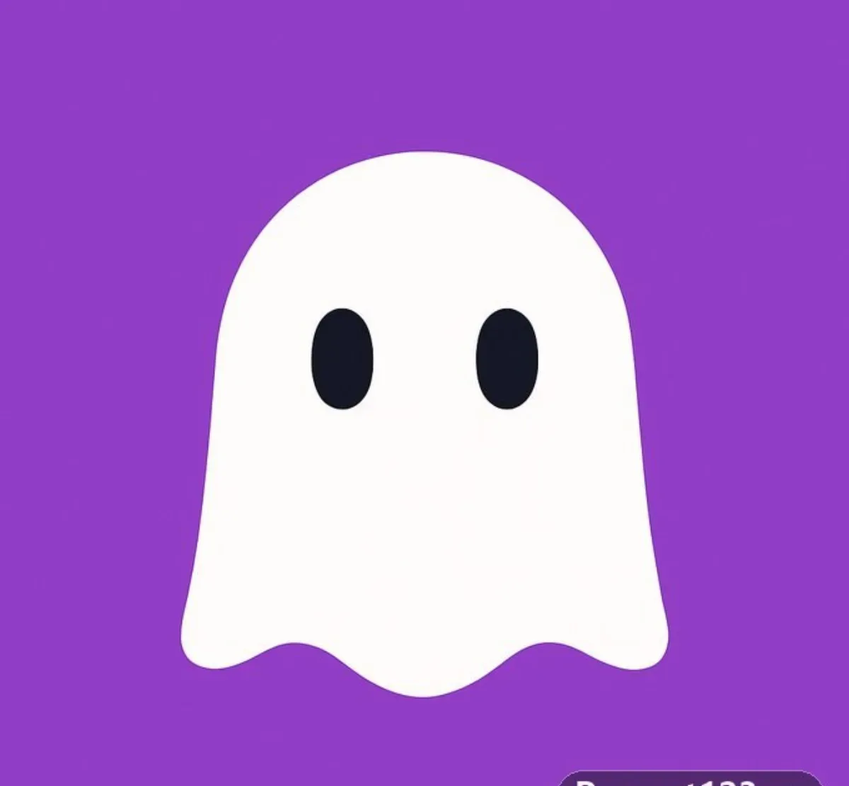 A Cute Cartoon Ghost Is The Absolute Main Subject
