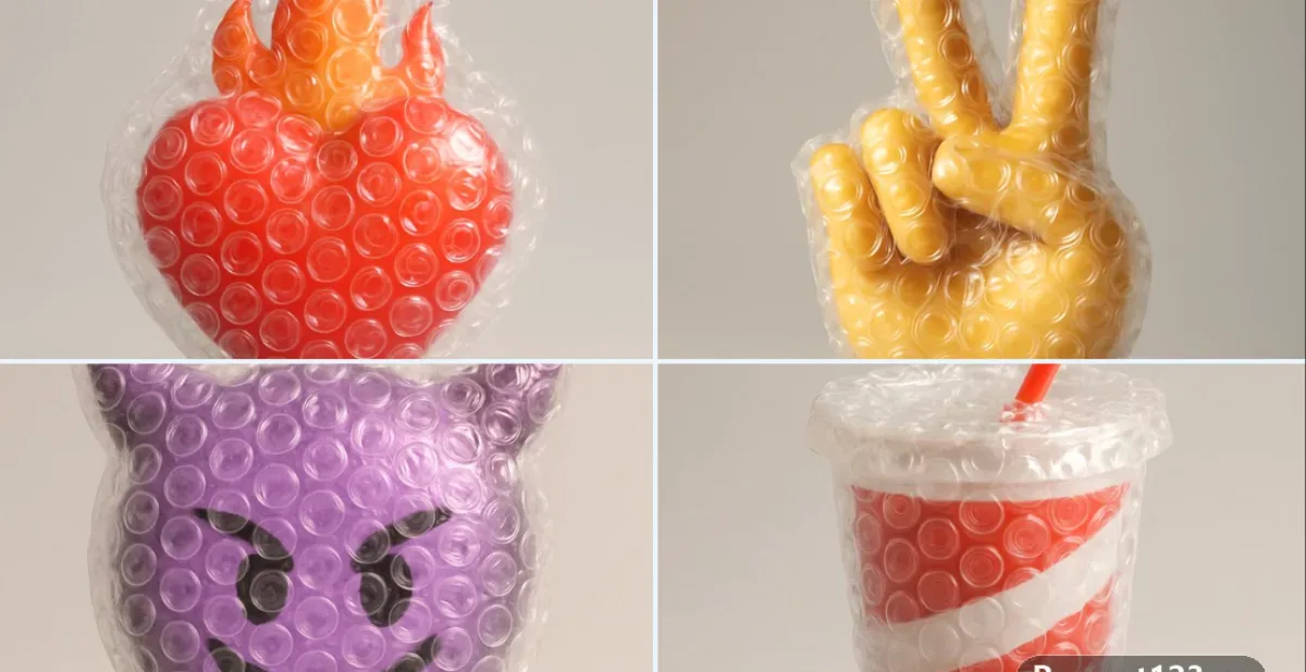 A Hyper-photorealistic 3D Render Of The Emoji [❤️‍🔥]
