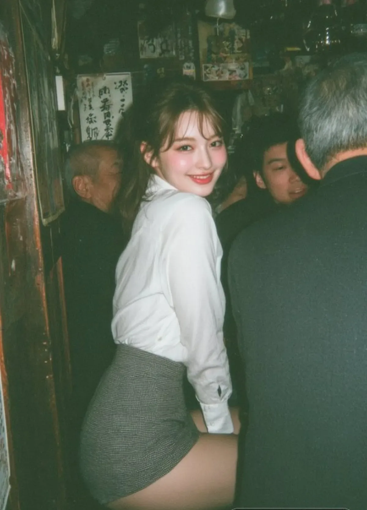 A Young Captivating Sweet Smiling Asian Woman With Tender Brown