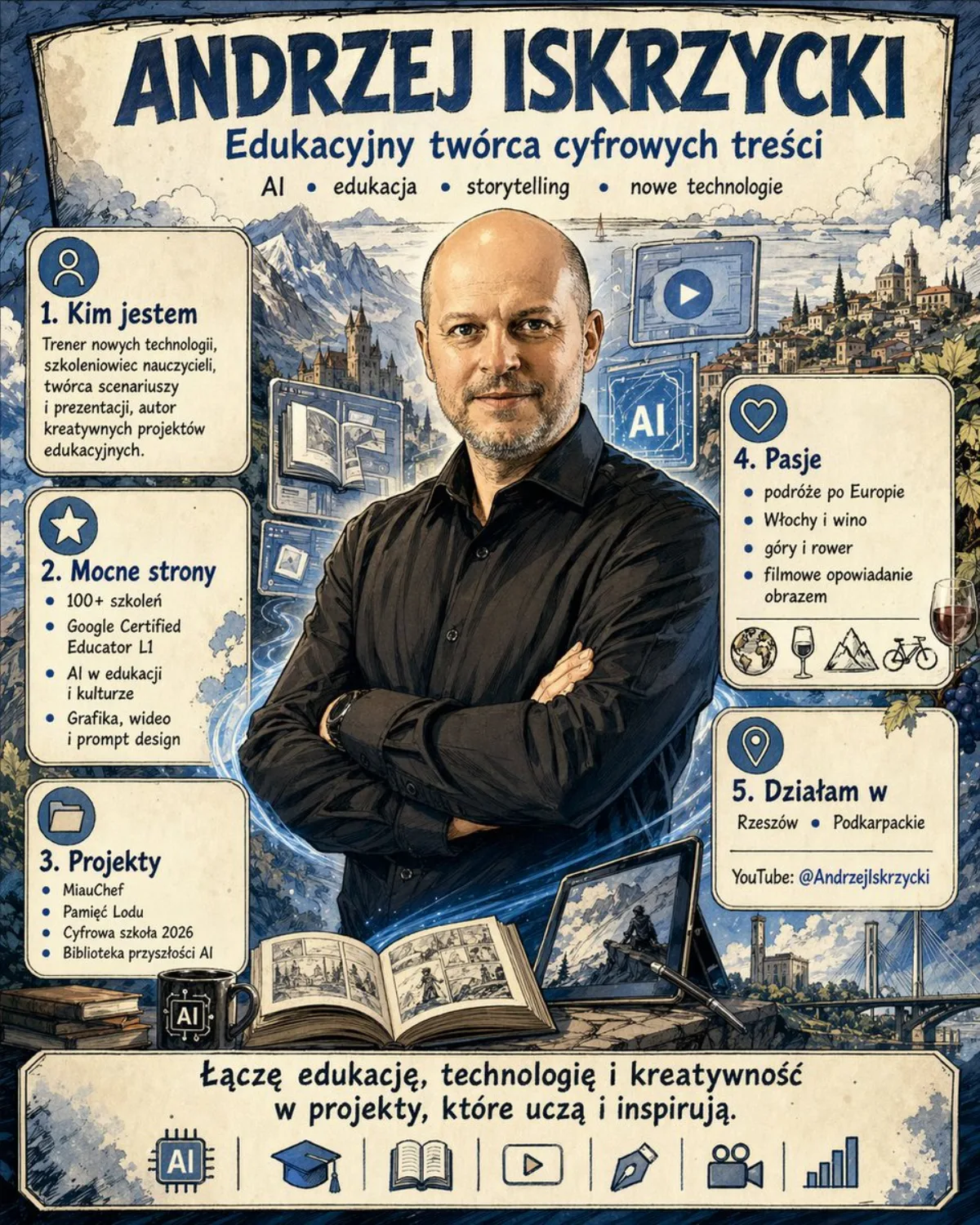 My Infographic in Franco-Belgian Comic Style