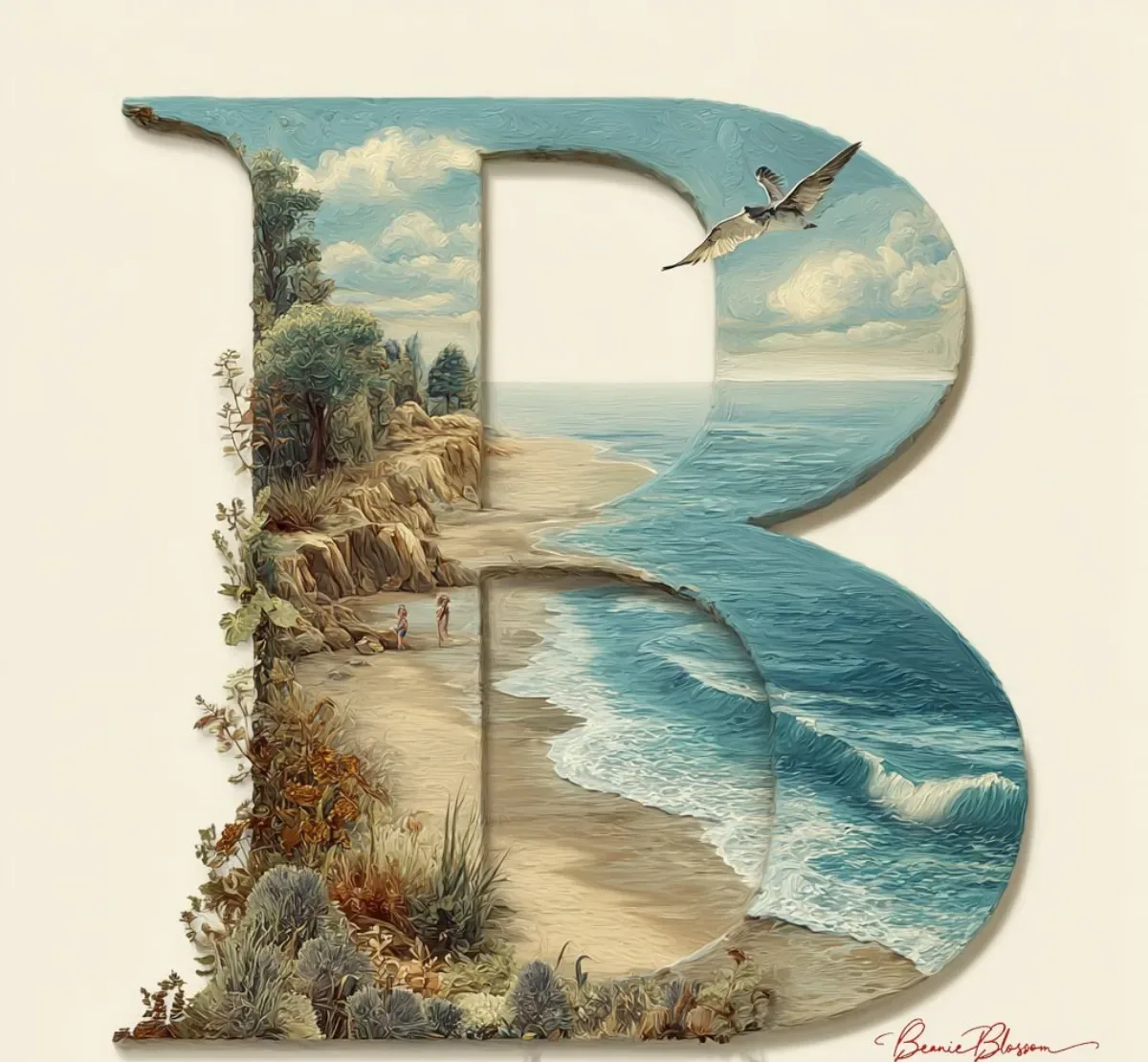 The Letter B Captivating And Sophisticated Decorated With A Beautiful