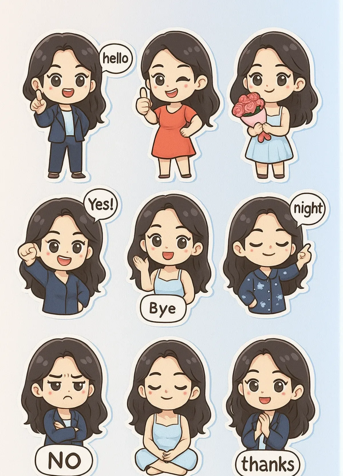 9 Q Style Sticker