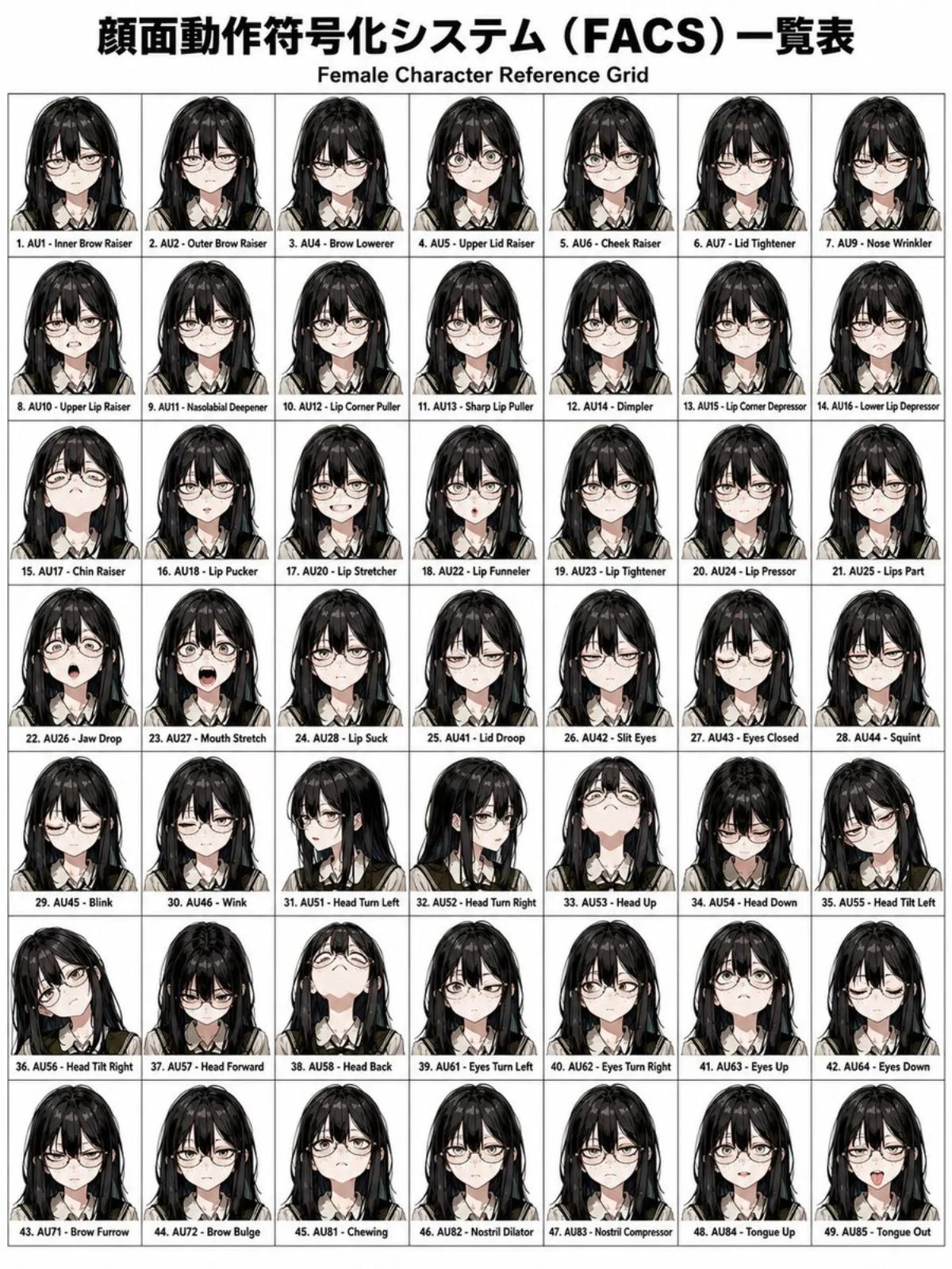 FACS Facial Expression Control