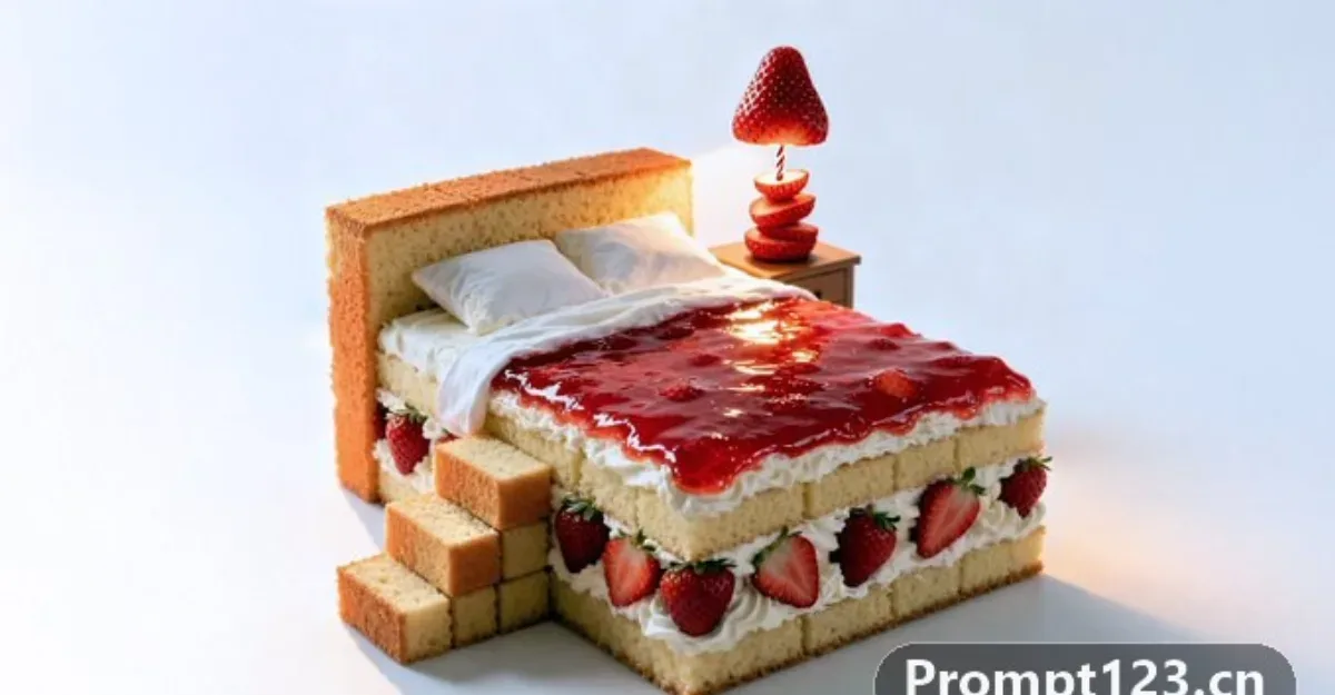Photorealistic Conceptual Food Art Portrait