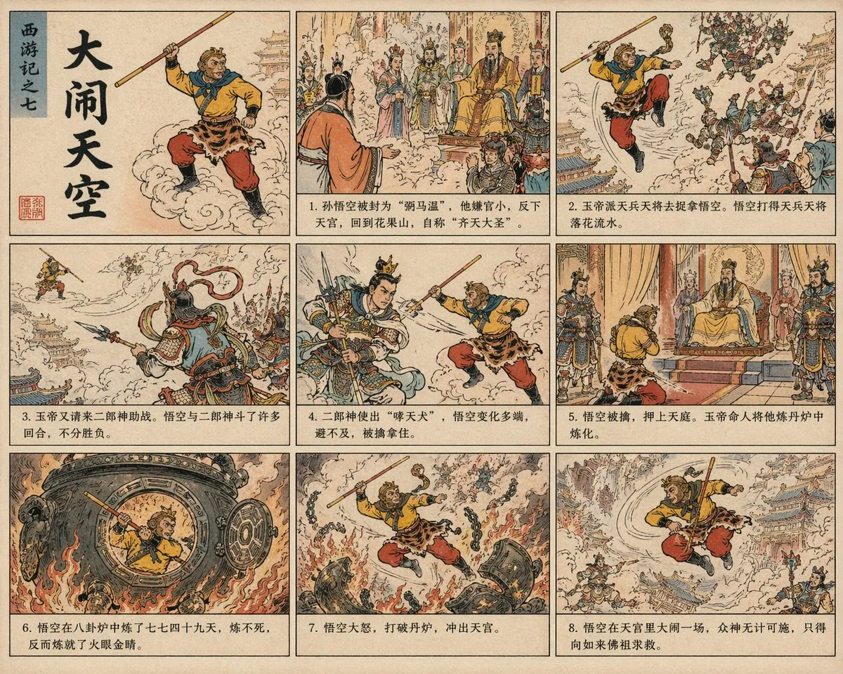 Monkey King Battles Heaven Warriors