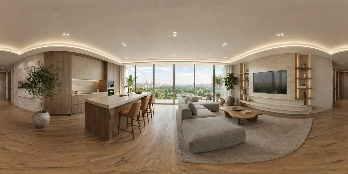 Seamless 360 Degree Panoramic Environment