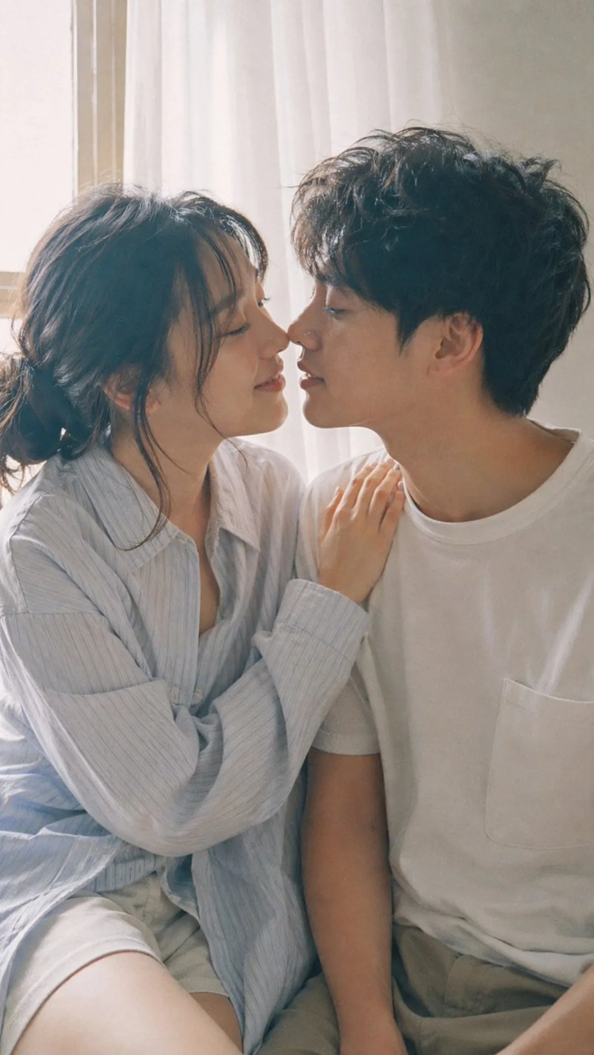 Intimate Couple Portrait Film Style