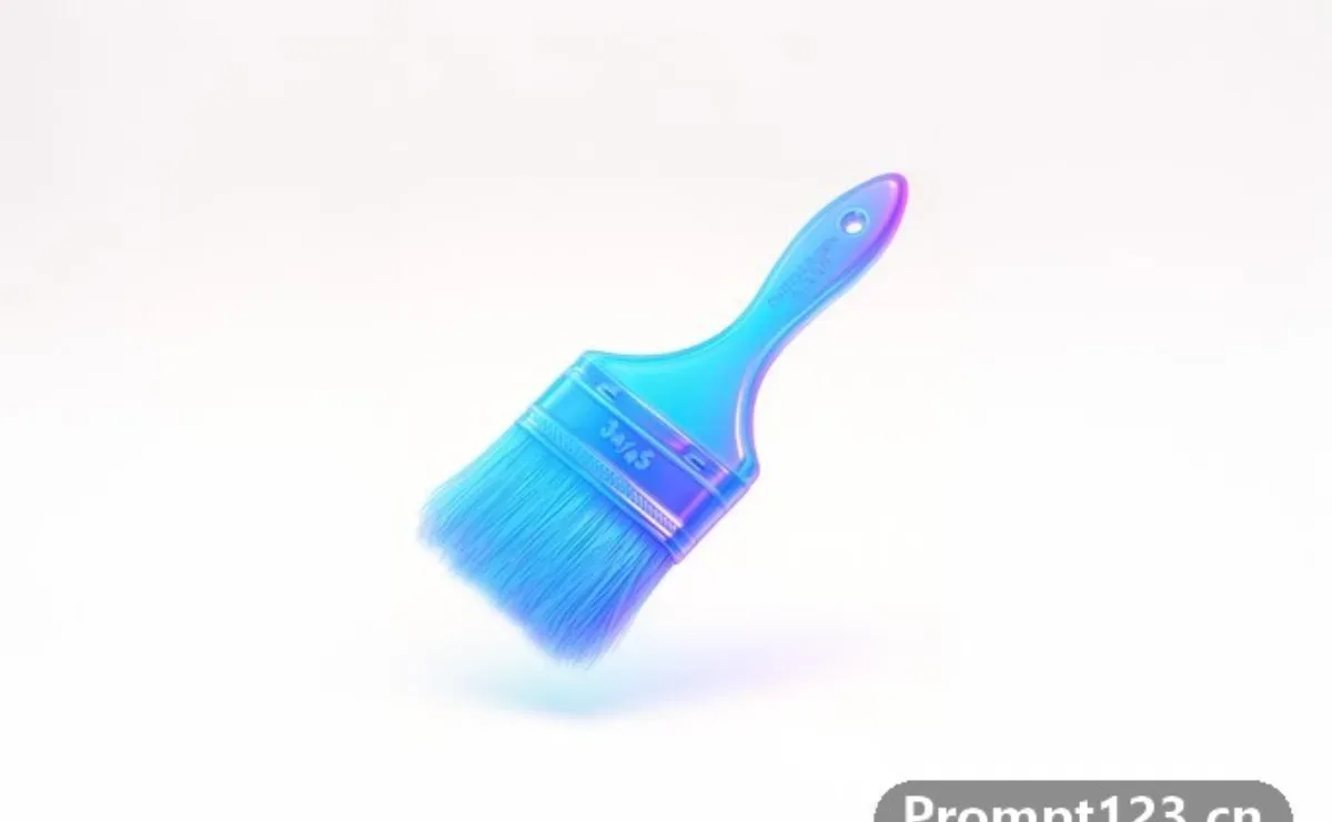 Floating Glassy Neon 3D