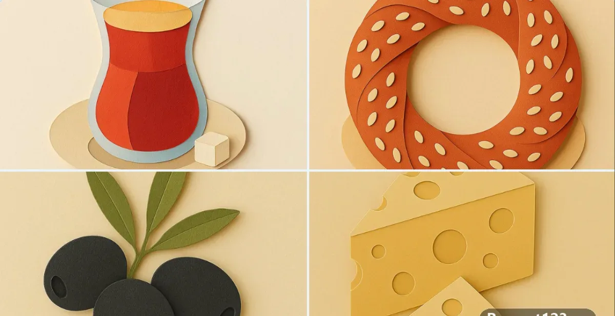 Minimalistic Illustration Of [object Or Scene] In A Paper Cut-out
