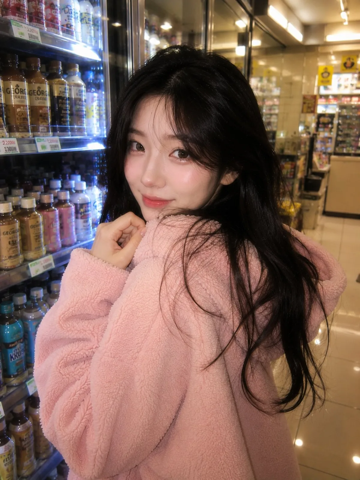 Ultra-lifelike Cozy Korean Convenience Store Portrait Of A Remarkable