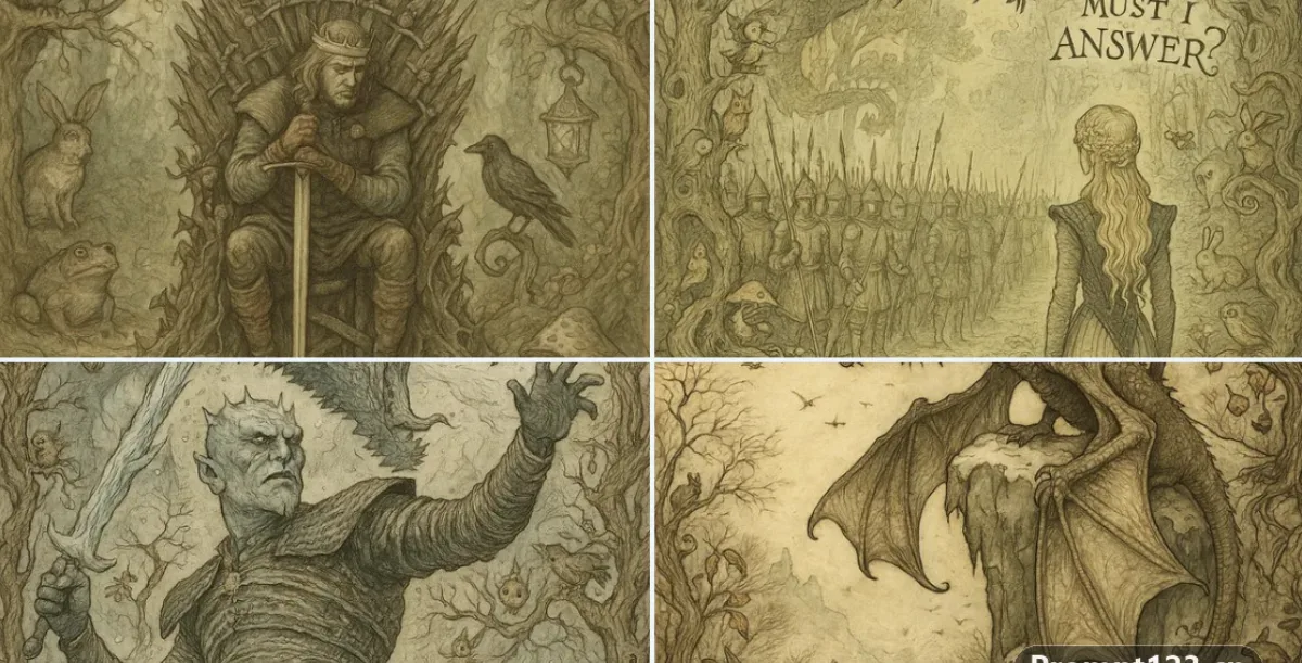1920s Fairy Tale Illustration In The Style Of Arthur Rackham