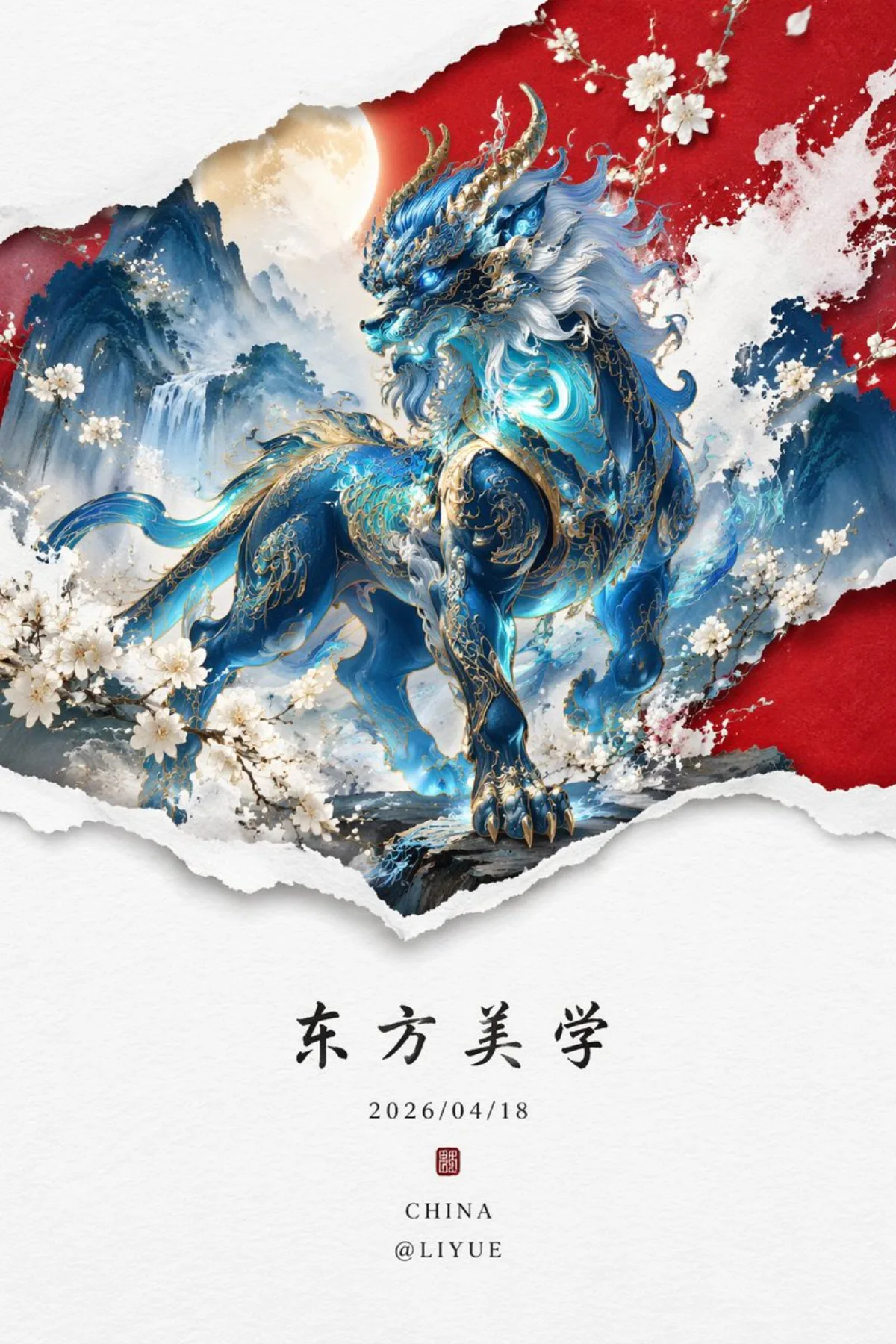 Eastern Mythical Beast Qiongqi Art