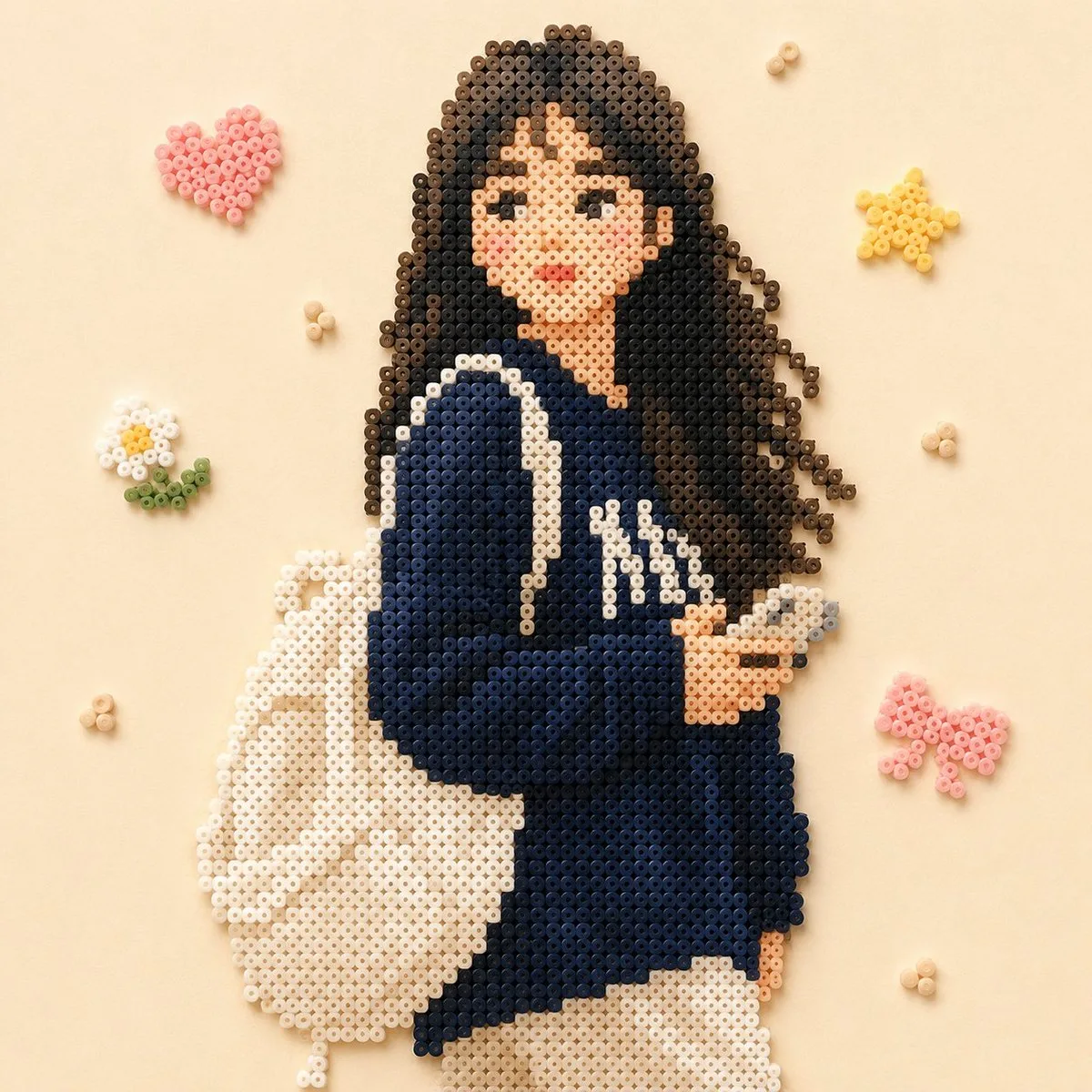 Perler Bead Pixel Character