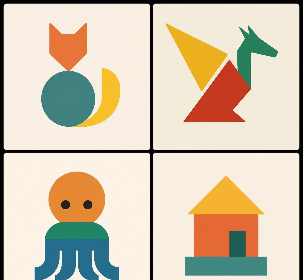 Spare Image Of A [SUBJECT] Using Three Geometric Shapes