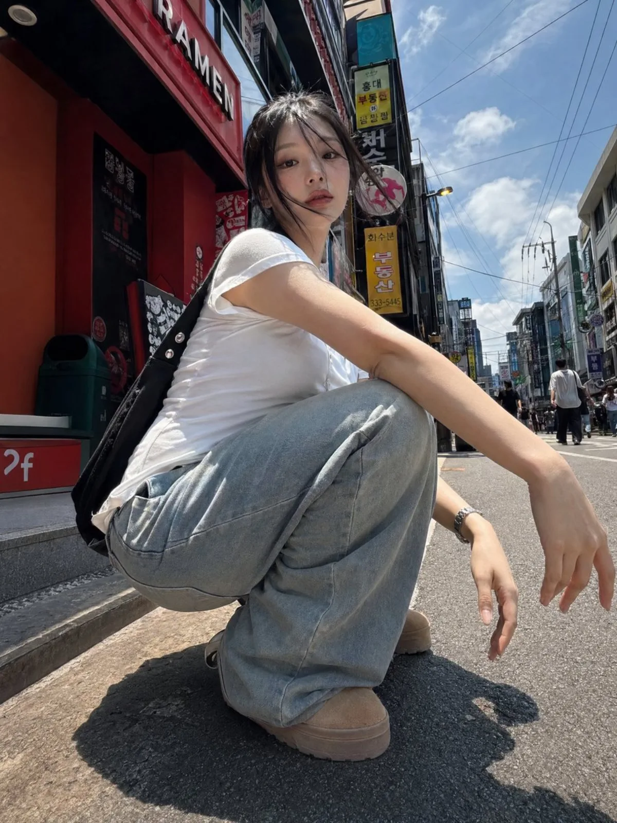 韩国女孩街头摄影
