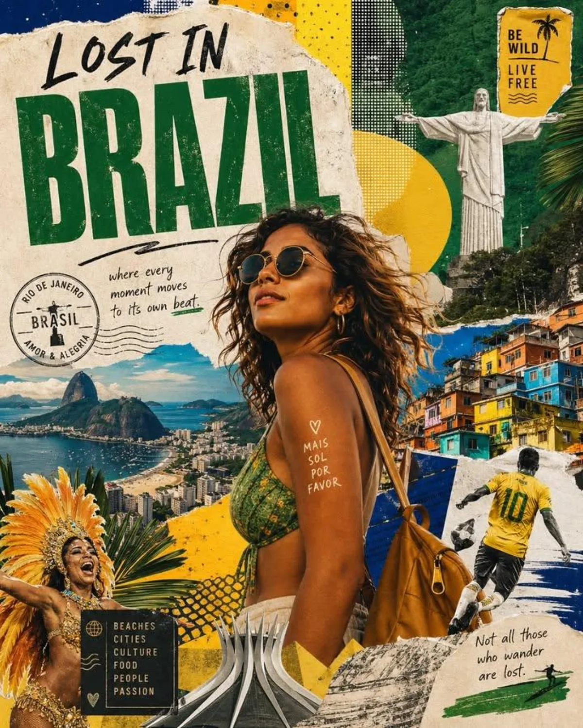 Stylized Travel Poster / Graphic Collage For [country]