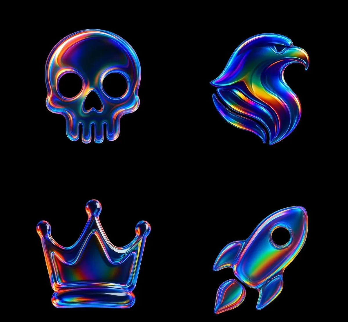 High-resolution Illustration Of A [skull] Icon In The Style