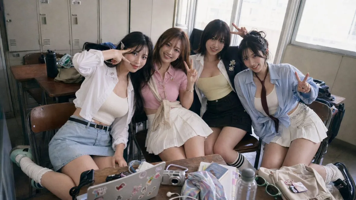 Candid Classroom Friends Photo
