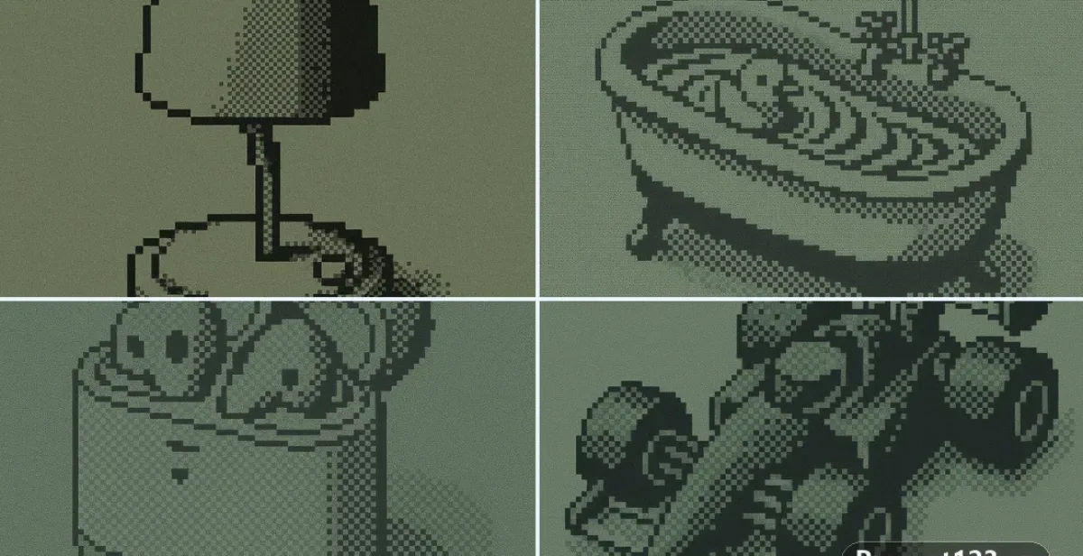Monochrome Pixel Mosaic
