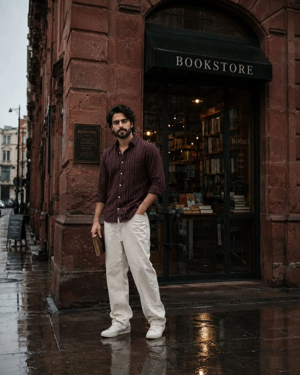 Street Side Bookstore Portrait