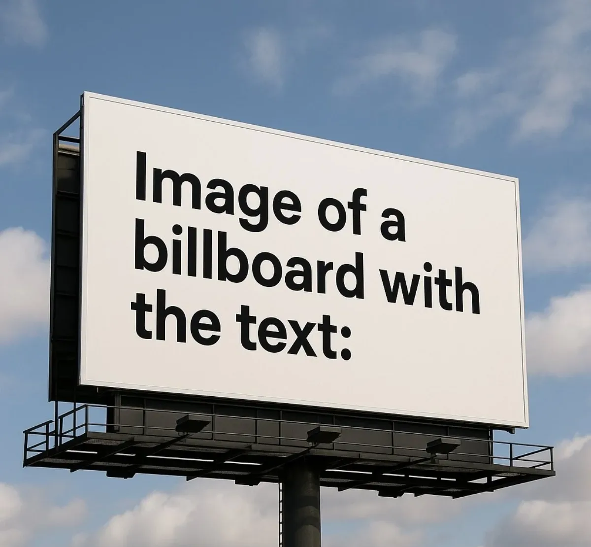 A Billboard With The Text