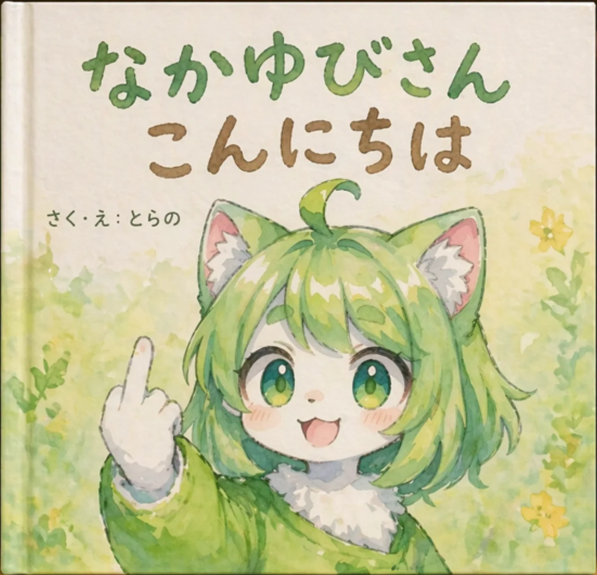 A Watercolor Illustration Of A Children's Picture Book Cover