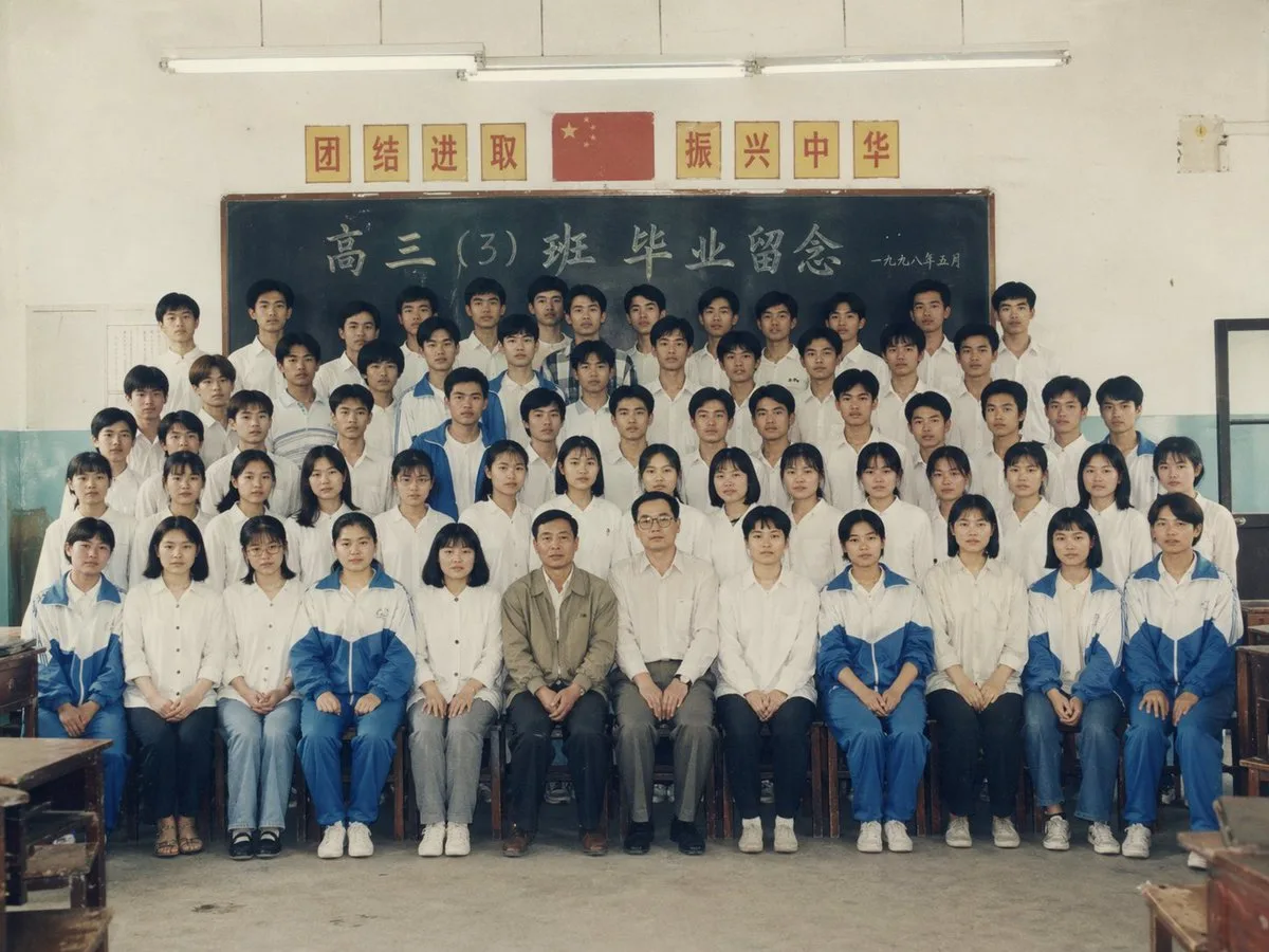 90年代中国毕业照提示